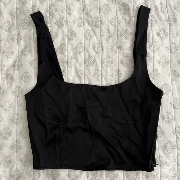 Satin crop top - Picture 1 of 4